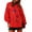 Red, variant on Women Christmas Sweatshirt, Long Sleeve Crew Neck Sequined Slit Hoodie Pullover for Casual Daily