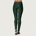 thumbnail image 6 of Arlun Patrick's Day Leggings for Women Elastic High Waisted Tummy Control Printed Slim Tights Pants Shamrock Irish Clover Soft Comfortable Yoga Sports Casual Pants Dark Green L, 6 of 7