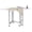 Fixed Height 36"- No Drawers, variant on Studio Designs Sew Ready Folding Craft/Cutting Standing Table - 58.75" W x 36.5" D x 36.5" H - Sewing Table - Silver/White