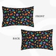 thumbnail image 2 of Picia Space D Pattern Plush Pillow Case – Soft and Cozy Cushion Cover, Hypoallergenic Throw Pillow Case for Home Decor-16"x24", 2 of 6