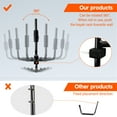 thumbnail image 2 of Piripara Wall Mounted Folding Kayak Rack Storage, Gloss Black Steel, 100lb Capacity, 2 of 10