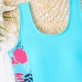 thumbnail image 7 of mgoYE Girls Swimsuits Size 10-12 Girls Swimsiut One-Piece Bathing Suit with Mesh Cover Ups Adjustable Straps Cut Out Swimwear(Blue,13-14 Years), 7 of 7
