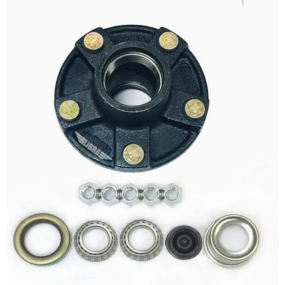 Libra Trailer Idler Hub Kit 5 on 4.5 5x4.5 1-1/16" Straight Spindle 2000 lbs Axle