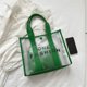 thumbnail image 3 of Bolso de hombro Wdftyju para mujer de viaje transparente de PVC con billetera verde, 3 of 6