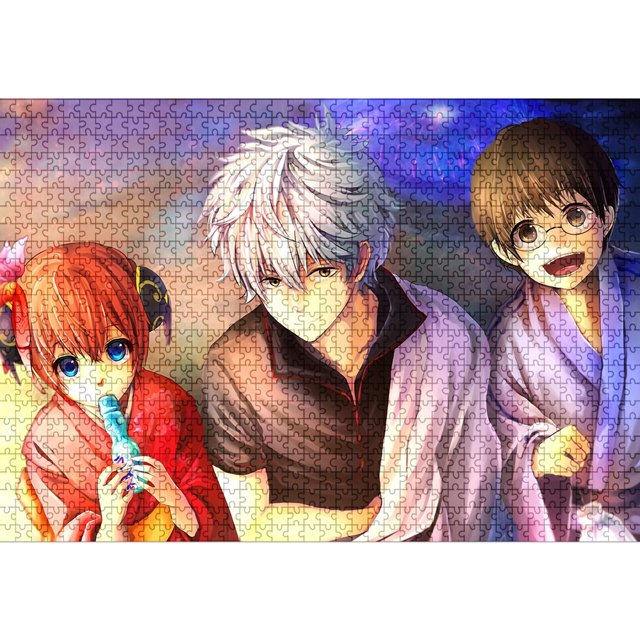 Cuadros Decorativos 1000 Uds. DIY figura de Anime japonés rompecabezas juguetes educativos de aprendizaje Ehuebsd embutido en tela
