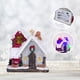 thumbnail image 4 of Decoraciones navideñas Fiudx interiores resina casa de pueblo luces LED blancas, 4 of 6