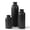 Black, variant on Multicolor Small Ceramic Vase Set of 3 Boho Modern Tabletop Decor