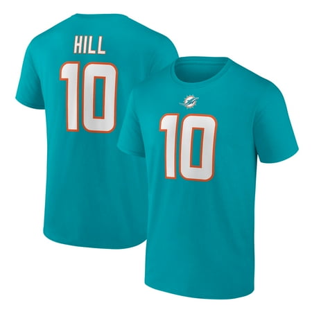NFL Tyreek Hill Miami Dolphins Rams Mens Name & Number Short Sleeve Tee