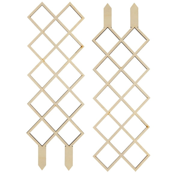 2 Pcs Lattice Trellis Plant Climbing Frame Practical Plants Fence Support