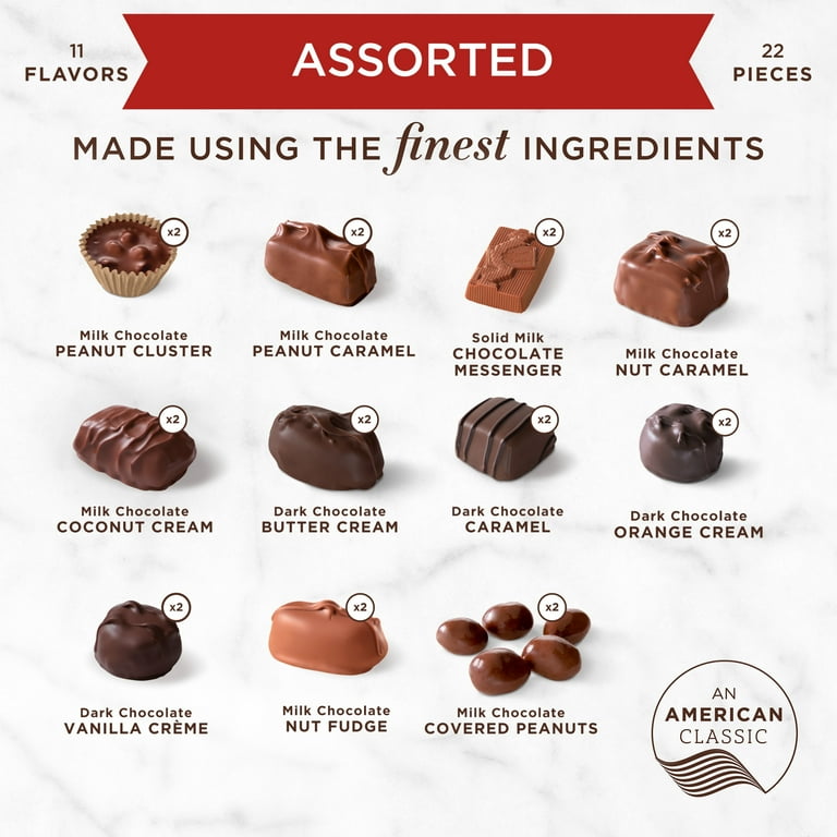 タン薄10、キャメル10、チョコ10 WHITMAN'S SAMPLER Holiday Assorted Milk, Dark Chocolate