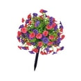 thumbnail image 4 of Estaca de jardín artificial,Estaca de jardín artificial de gloria de la mañana,Estaca de césped con flor de gloria de la mañana artificial,Adorno decorativo de bonsái con flores de, 4 of 8