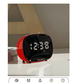 thumbnail image 4 of Reloj Despertador Portátil Retro Recargable Digital Con Bocina Bluetooth Xtellar rojo, 4 of 4