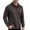 a01Coffee, variant on LODIENY Mens Casual Fleece Lined Golf Sweatshirts Long Sleeve Button Down Collared Warm Shirts Soft Fit Fall Winter Casual Cozy Tops Gray XL