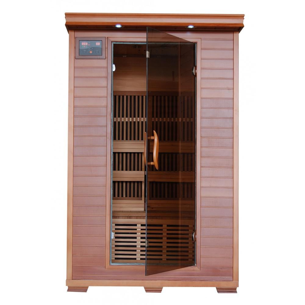 BlueWave SA1309 Yukon-Cedar 2 Person FAR Infrared Sauna With Carbon Heaters by HeatWave