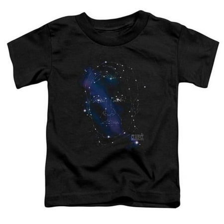 

Trevco Star Trek-Kirk Constellations - Short Sleeve Toddler Tee - Black- Small 2T