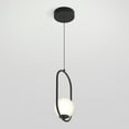 thumbnail image 4 of Artika Bloom Luminaire Suspendu Moderne à 1 Lumière DEL, Noir, 4 of 5