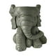 thumbnail image 2 of pstuiky Estatua de elefante en maceta de hormigón, figura decorativa para jardín exterior., 2 of 8