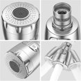 thumbnail image 3 of Faucet Aerator, 360 Swivel Faucet Strainers, Faucet Aerator, Water Saving Faucet Filter Regulator Spray Head Nozzle for Kitchen Bathroom, 2 Modes, Sil, 3 of 4