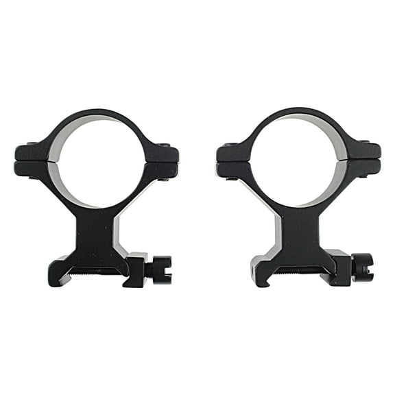 Weaver Classic 30mm High Mount Rifle Scope Rings, Matte Black, 2 Pack