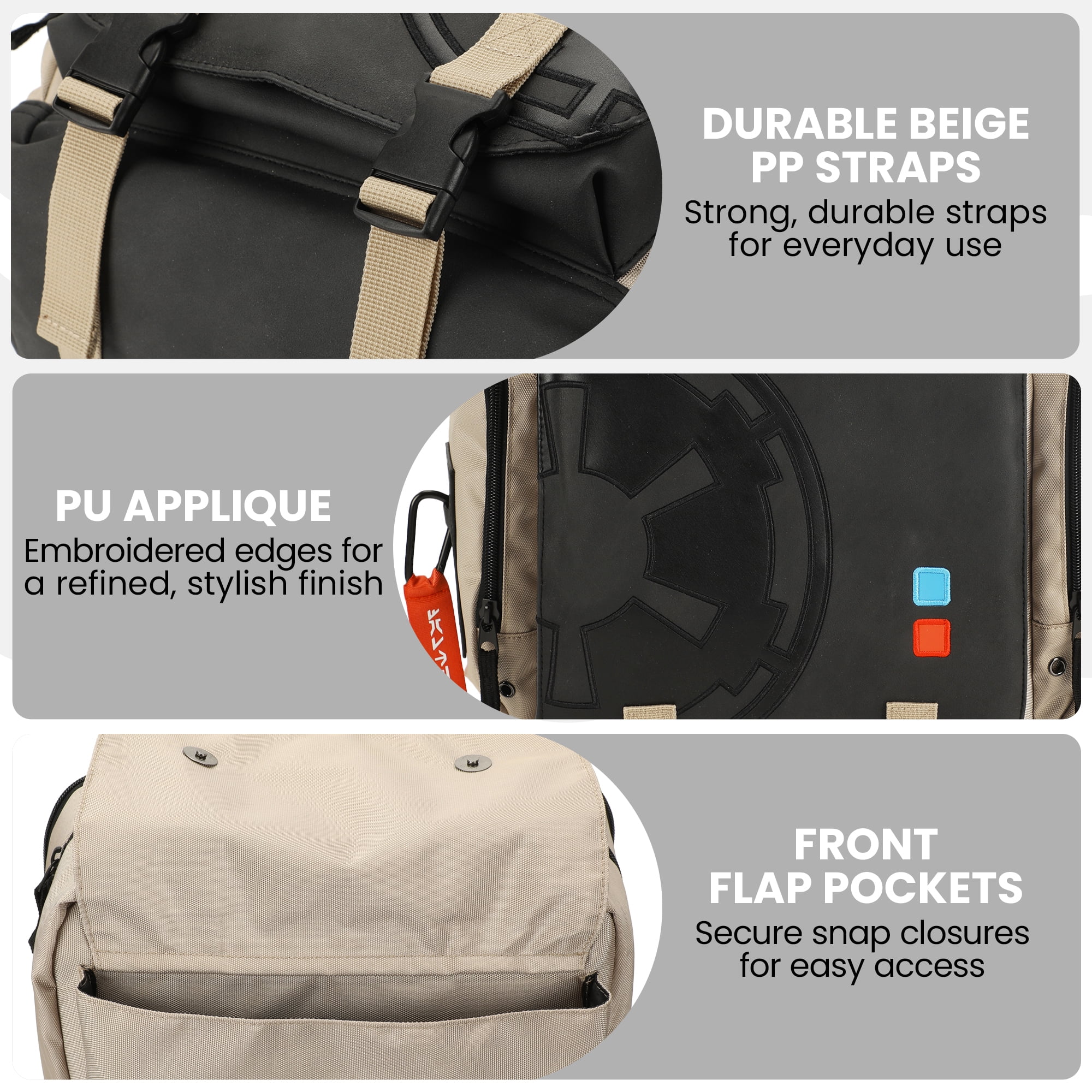 Star Wars Lightsaber-Themed White Built-Up Backpack