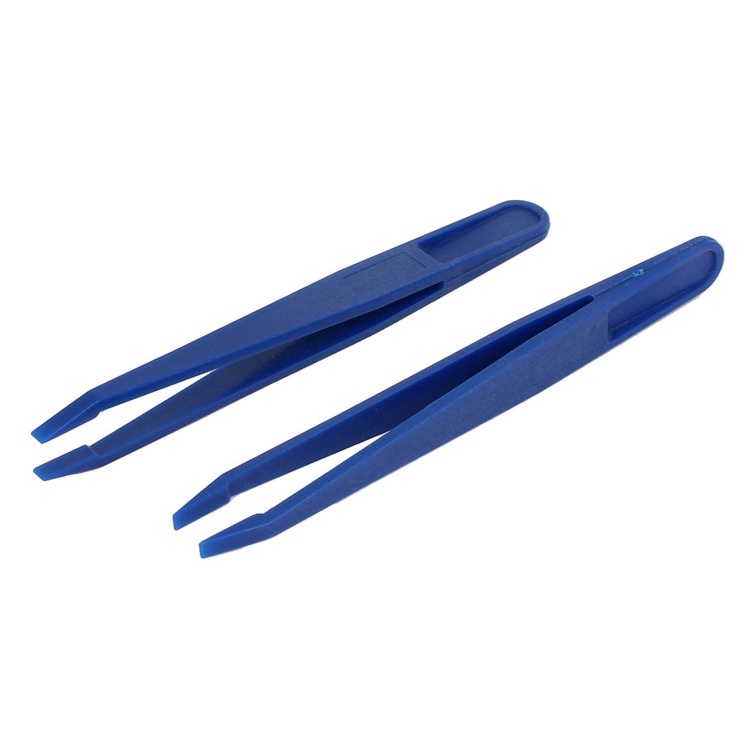 Plastic Flat Tip Antistatic Tweezers Repairing Tool Blue 10mm Open Width 5pcs Walmart Canada