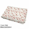 thumbnail image 5 of Flower Floor Pillow Lounger Cover, Flourishing Peonies in Vintage Style Flower Buds Bloom Summer Garden Art, Nap Mat Printed Fabric Case for 5 Pillows, 88" x 36", Dark Coral White, by Ambesonne, 5 of 5