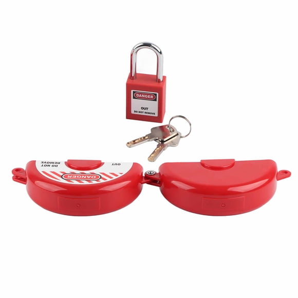 Valve Lockout Device, Safety Padlock Temperature Resistance Impact Resistant High Security for Electric Power GV-01+38mm Padlock,GV-02+38mm Padlock,GV-03+38mm Padlock