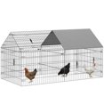 thumbnail image 1 of PawHut Metal Chicken Coop, Large Chicken Run with Water-Resistant Cover, 1 of 10
