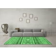 thumbnail image 3 of Ahgly Company Indoor Rectangle Abstract Emerald Green Modern Area Rugs, 2' x 5', 3 of 4
