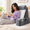 Grey-Medium(5'1"-5'10"), variant on Readingow For Bed Sitting Up Adjustable With Detachable Armrests Removable Leg Support Converts To Cylindricalhine Washable Cover