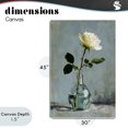 thumbnail image 4 of Stupell Industries Victorian Sweet White Rose in Vase Canvas Art, 30 x 45, by Petals Prints Design, 4 of 8