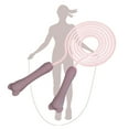 thumbnail image 4 of Cojinetes de cuerda para saltar, cable de cuerda para saltar de , para ejercicio aeróbico, equipo profesion de entrenamiento de resistencia Rosado DYNWAVEMX resplandor saltar la cuerda, 4 of 8