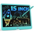 thumbnail image 1 of Tableta de escritura LCD Bravokids de 15 pulgadas para niños de 3 años, azul, 1 of 6