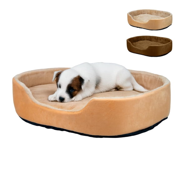Cama para Perros Cuory Beige con Fondo y Base Antideslizante y Forro Acolchonado