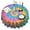 Rainbow Tie Dye, variant on Rainbow Tie Dye Swirl Pattern Round Tablecloth 60"x60",Wrinkle Wipeable Table Cloth for Kitchen Dining Room Picnic Patio Party