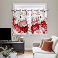 thumbnail image 4 of Pink Valentines Day Kitchen Curtains Window Panels, Love Heart Eucalyptus Botanical Vintage Insulated Window Treatment Curtain, Grommet Curtains for Bedroom/Living Room/Bathroom, 2 Piece 42"Wx45"L, 4 of 8