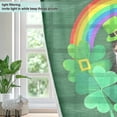 thumbnail image 4 of Yayeee Window Curtains Light Filtering 63"x52" Grommet Panel Pair Home Living Room Decor, Cat Clover Pattern, 4 of 7