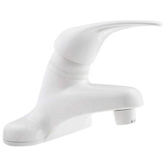 Dura Faucet DF-PL100-WT White Single Lever Bathroom Faucet