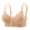 Beige, variant on Front Close Wireless Bras for Women, Comfortable Snap Closing Bras Pink,36