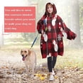 thumbnail image 4 of Wearable Oversized Blanket,Red Christmas Snowman Pattern Wearable Blanket Hoodie for Adults,Cozy Hooded Blankets with Super Pockets,Super Warm Fuzzy Pullover for Women & Men, 4 of 6