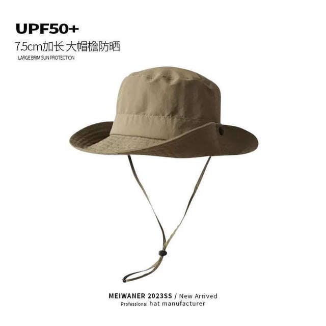 LinYooLi Big Hat Rear Sun Fisherman Hat Female Summer Anti -Ultraviolet Sunscreen Sun Hat Fast Dry Travel Mountaineering Cap