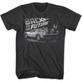 thumbnail image 1 of Back To The Future Faded Bttf Black Heather Adult T-Shirt 4Xlt, 1 of 2