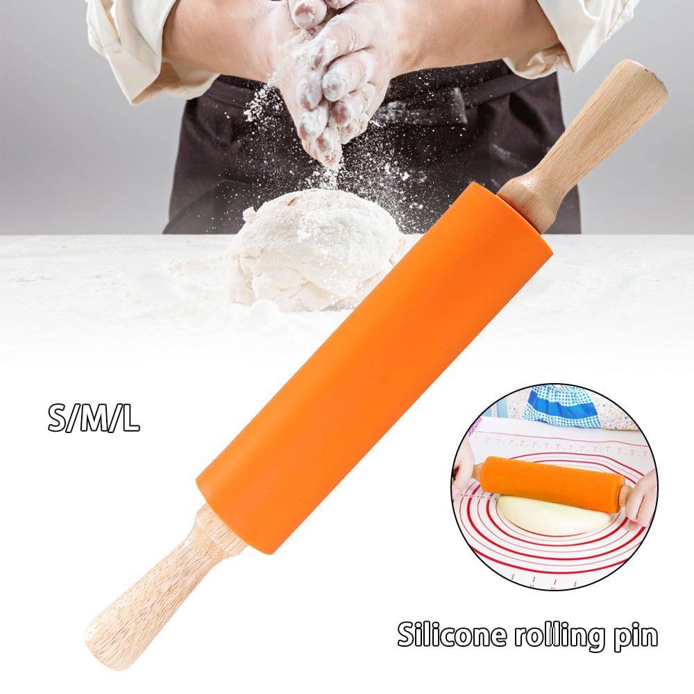 17" Large Roller Type Plastic Silicone Pastry Roller Dough Tools Rolling Pin 