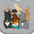 thumbnail image 4 of Inktastic Happy Dog Family Boys or Girls Baby Bib, 4 of 4
