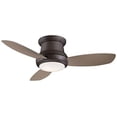 thumbnail image 2 of Ceiling Fan With Light Kit In Traditional Style 11.5 Inches Tall By 44 Inches Wide-Oil Rubbed Bronze Finish-Taupe Blade Color Minka Aire Fans, 2 of 2