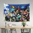 thumbnail image 2 of My Hero Academia Tapestry, Anime Wall Poster Art, Wall Tapestry For Bedroom Living Room Dorm Room, Wall Hanging For Festival Party Events Background Photography Backdrop, 60x40 Inch, 2 of 9
