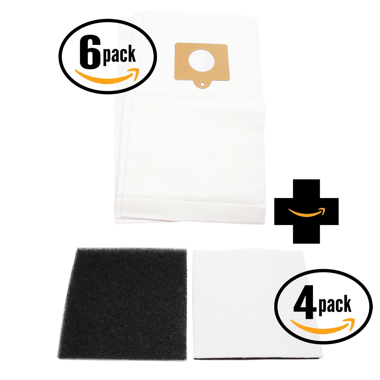 18 Replacement Kenmore 11622613208 Vacuum Bags & 4 Foam Filter