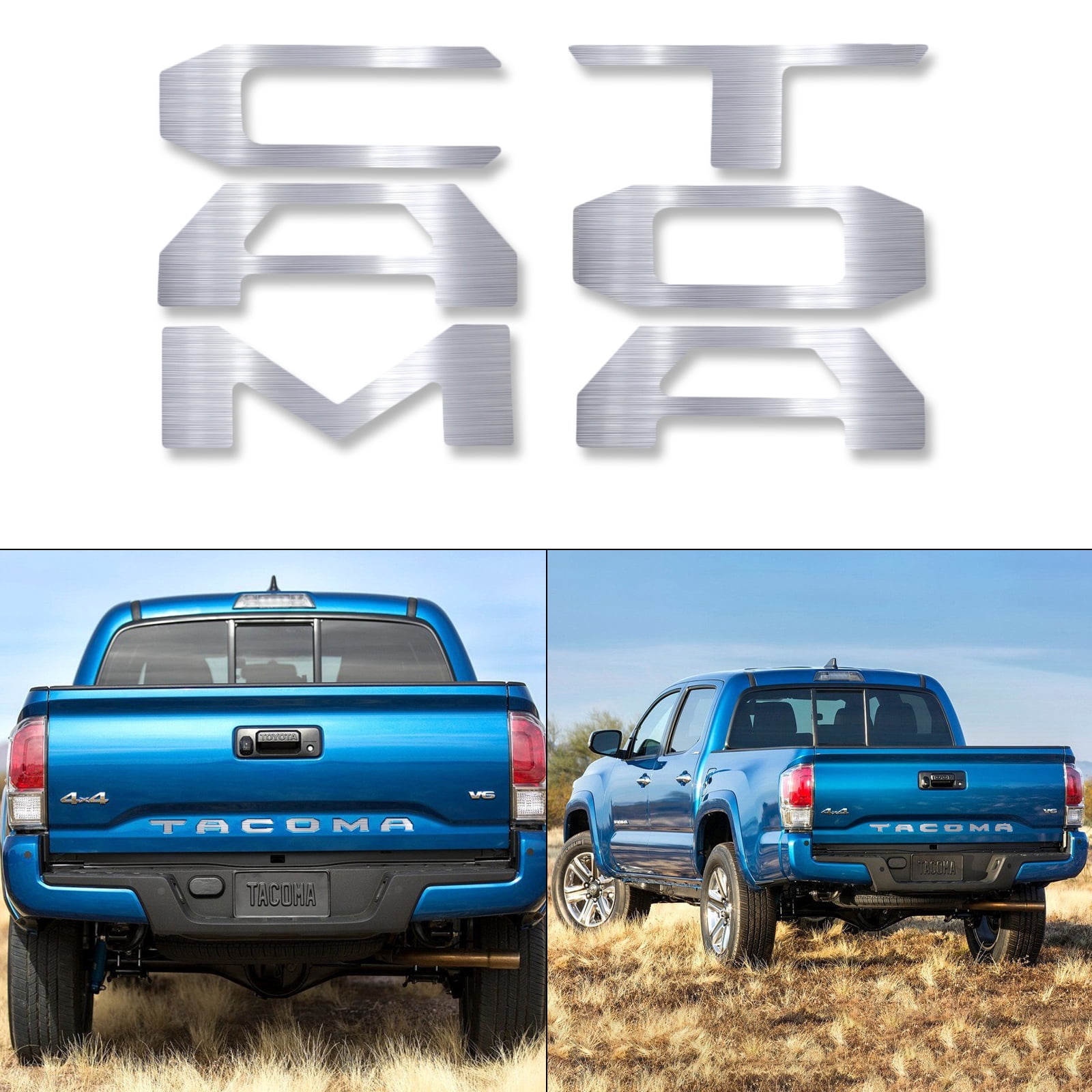 2016-2017 Toyota Tacoma Tailgate Vinyl Letter Inserts Decals Stickers