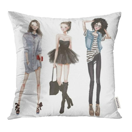 Ywota Watercolor Party Cute Cartoon Girls Colorful Model Teen