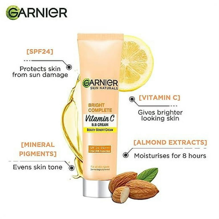 GARNIER BRIGHT COMPLETE VITAMIN C BB CREAM MAKEUP FOR WINTERS, RARA